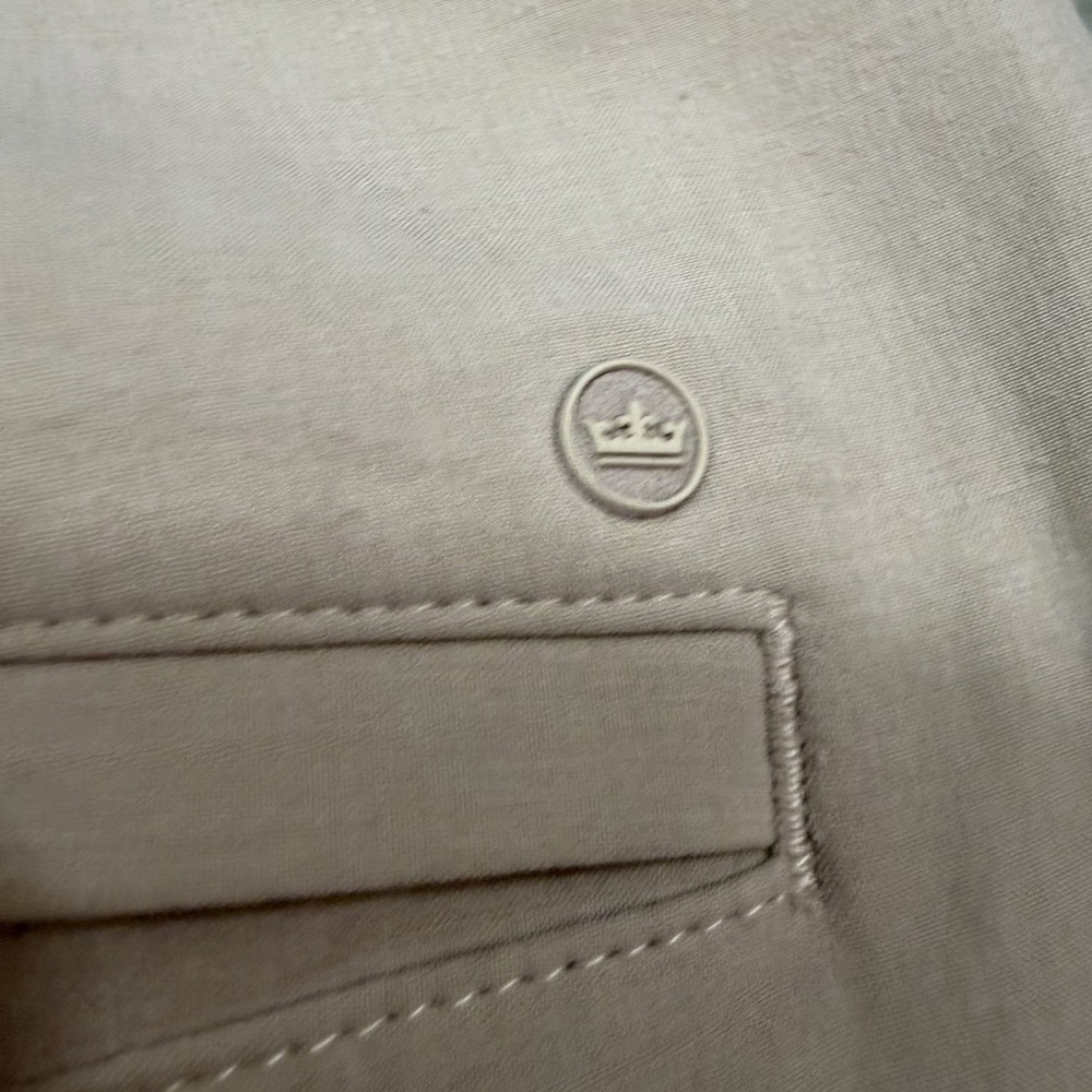 Peter Millar Shackelford Shorts 35 Beige Performance Golf Hybrid Stretch Classic - Picture 7 of 8
